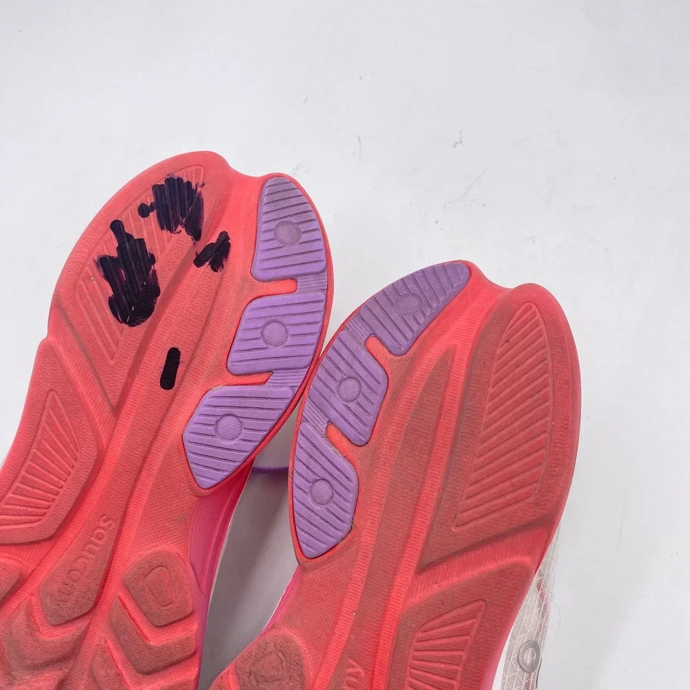 Saucony Kinvara 14 Running Shoes Women 8.5 White Pink Purple S11020-241 Athletic